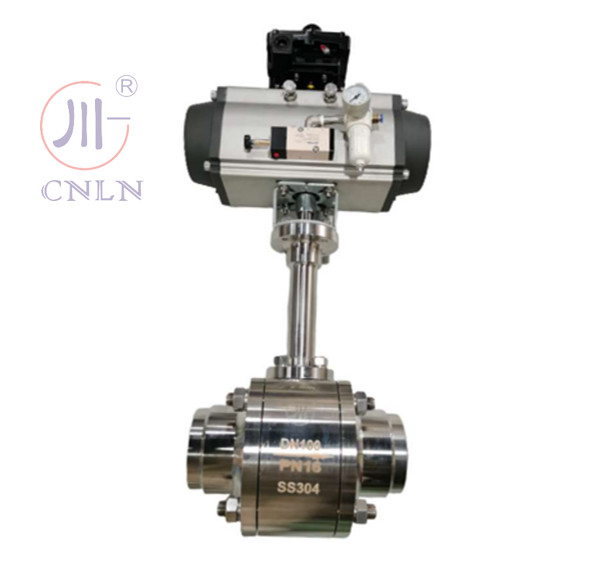 Ventil bola pneumatik kriogenik baja tahan karat CDQ661F Untuk LNG/LOX/LN2/LAR/LCO2 -196`~+80 °C