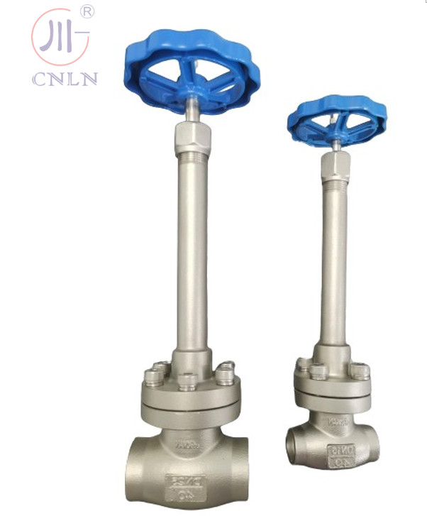 Klep bola kriogenik manual baja tahan karat DN25/DN15 untuk LNG/LOX/LN2/LAR/LCO2