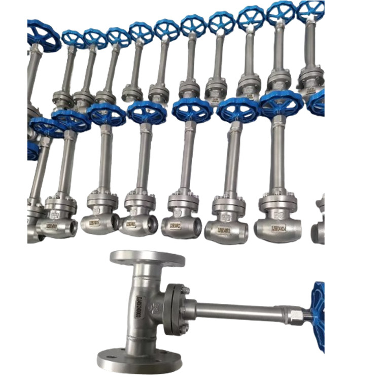 DN10-100 PN50 Socket Welding Cryogenic Globe Valve -196- 80 °C untuk LNG LOX LIN LAR LCO2