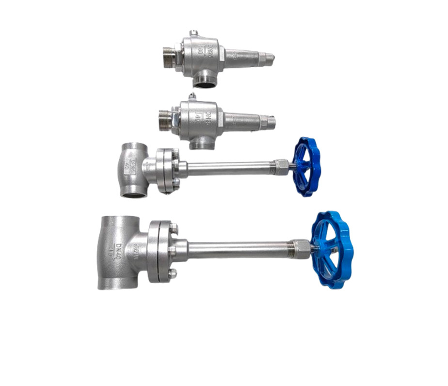 Long Stem Cryogenic Globe Valve Hard Seal Low Temperature Safety Valve Untuk LNG LOX LIN LAR LCO2