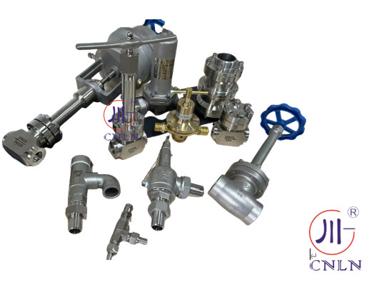 LNG LOX LIN LAR LCO2 Tangki Cryogenic Tekanan Tinggi Balok Katup -196- 80 °C CF8/CF3 3/8'-4
