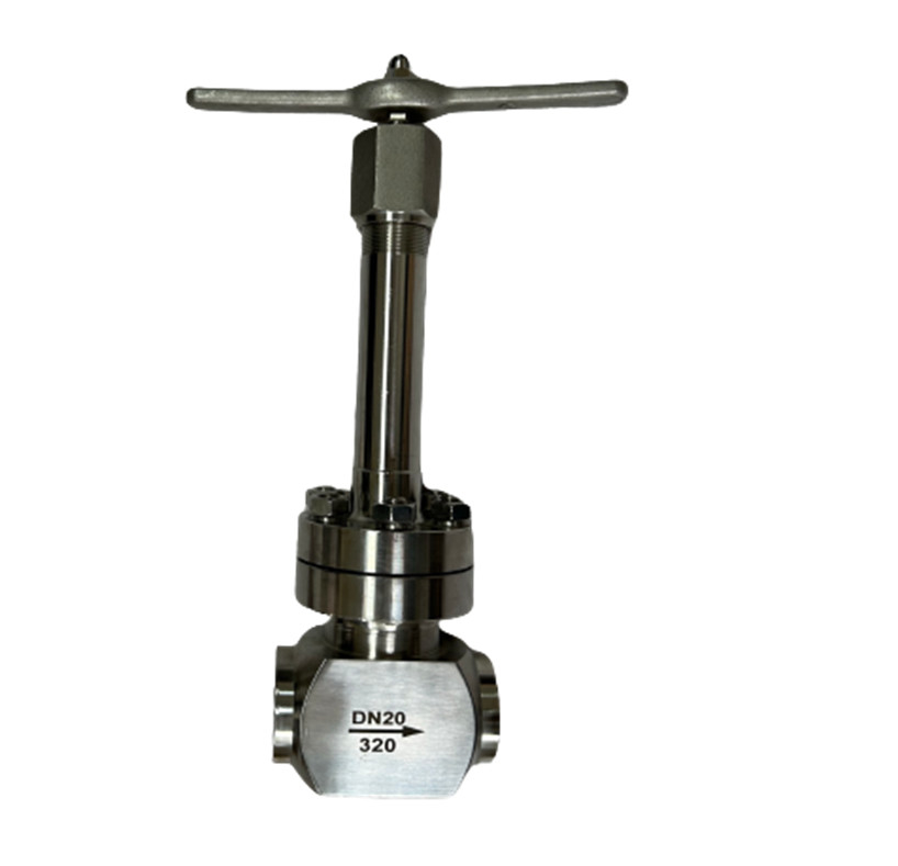 Cryogenic Tekanan Tinggi Globe Valve Check valve -196~+80 °C Untuk LNG LOX LIN LAR LCO2 Tangki