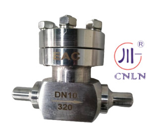 Cryogenic Tekanan Tinggi Globe Valve Check valve -196~+80 °C Untuk LNG LOX LIN LAR LCO2 Tangki