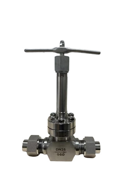 Koneksi Threaded Valve Globe Tekanan Tinggi Cryogenic -196 ~ + 80 °C Untuk Tangki LNG LOX LIN LAR LCO2