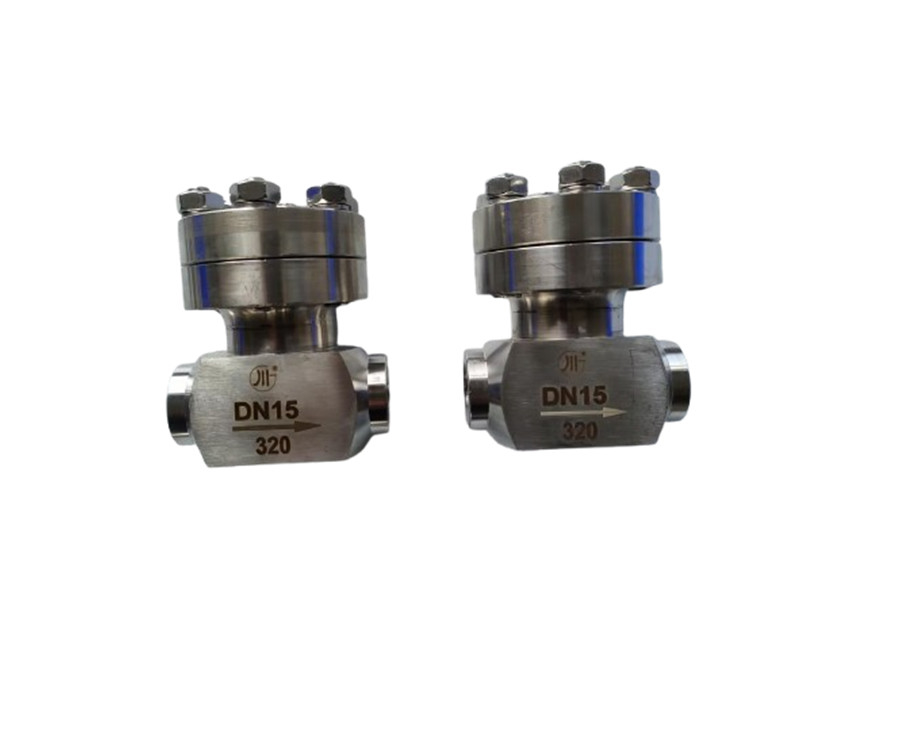 Socket Welding Connection High Pressure Check Valve Untuk Gas Cairan Kriogenik Lox Lng Lin PN320 Valve
