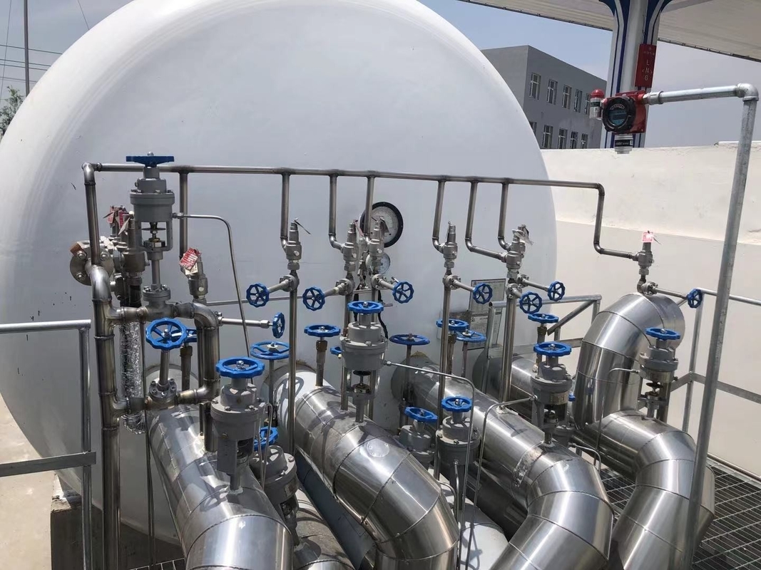 LOX LNG LIN LAR Tangki kriogenik cair Tekanan tinggi katup kontrol, katup bola PN320 Kualitas tinggi