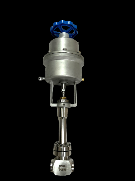 42Mpa Tekanan Tinggi Cryogenic Globe Valve dengan CF8/CF3 Valve Body untuk aplikasi LNG/LOX/LIN dan kisaran suhu -196 hingga +80°C