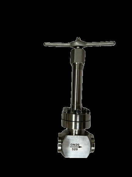 42Mpa Tekanan Tinggi Cryogenic Globe Valve dengan CF8/CF3 Valve Body untuk aplikasi LNG/LOX/LIN dan kisaran suhu -196 hingga +80°C