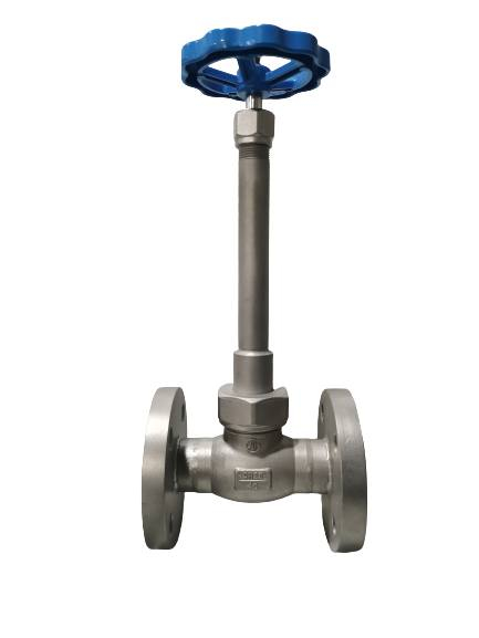 Soldering End CF8 CF8M Long Stem Cryogenic Globel Valve untuk LNG/LOX/LN2/LAR/LCO2