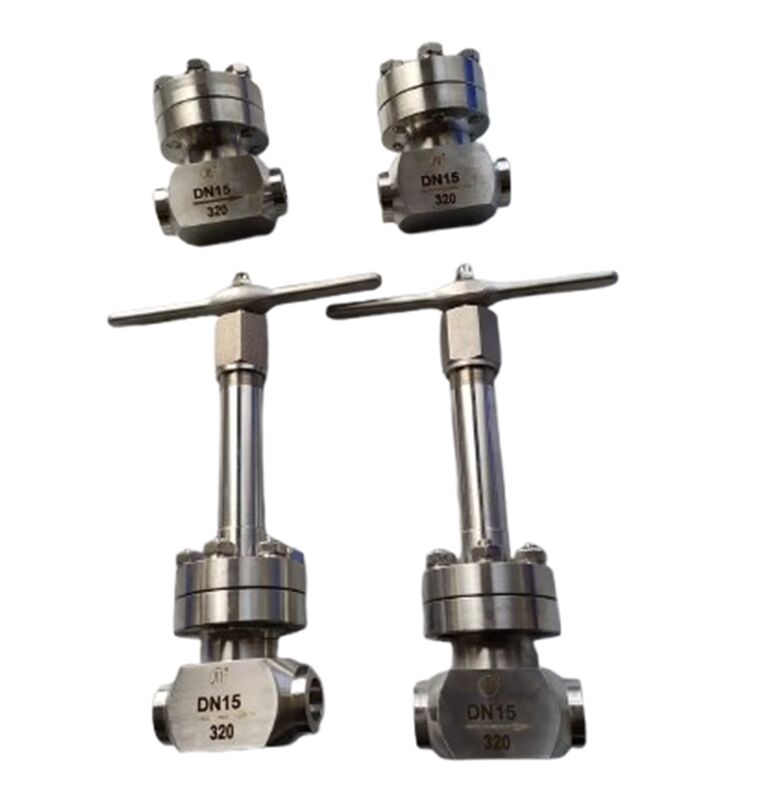 Katup kontrol kriogenik dengan tekanan maksimum 320 Mpa stainless steel 304/316 untuk kisaran suhu -196 hingga +80°C