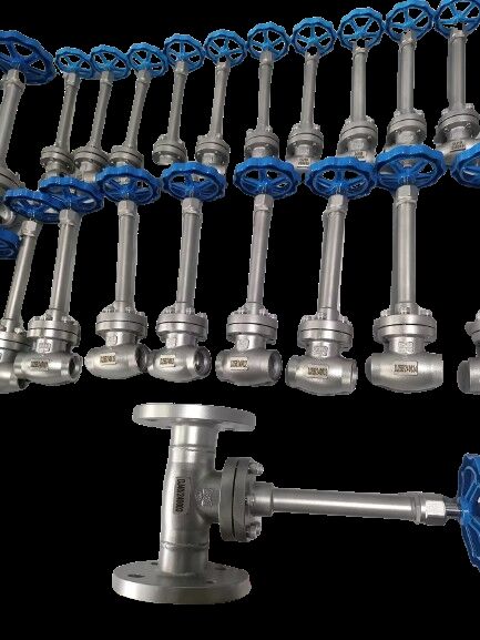 Manual DN65 Low Temperature Socket Weld Globe Valve Untuk LN2/LO2/LNG/LAR/LCO2