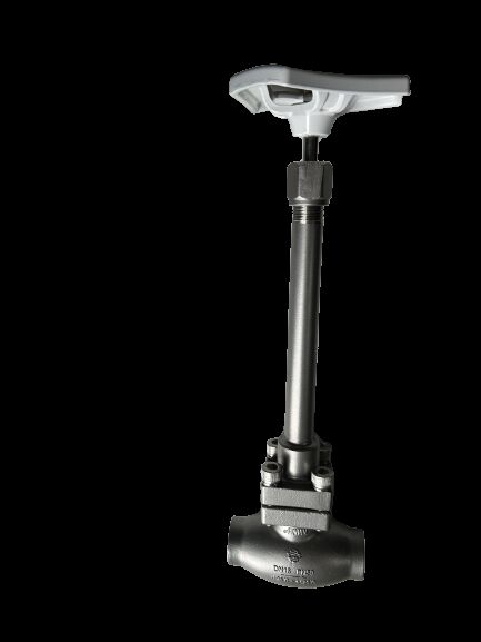 DN32 Cryogenic Globe Valve Stainless Steel 304/316 dengan tekanan maksimum 5,0Mpa dan kisaran suhu -196°C sampai +80°C