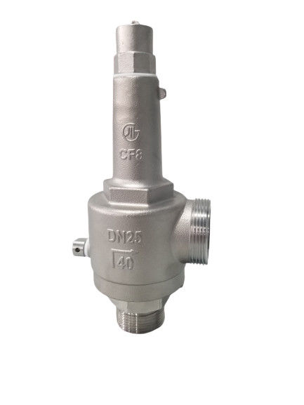 DN25 Spring Direct Acting Full Open Cryogenic Safety Valve -196~+80 °C Untuk LNG/LOX/LN2/LAR/LCO2